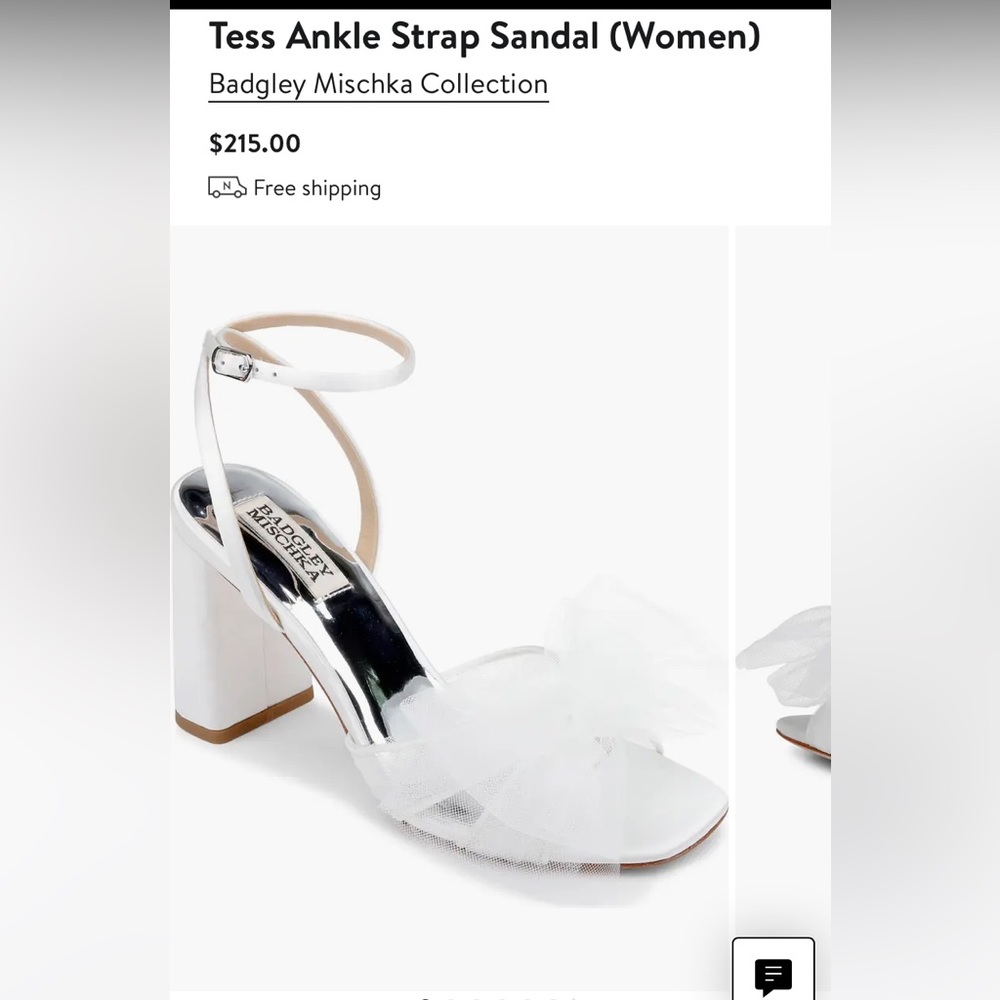 Badgley Mischka Tess Ankle Strap Heels